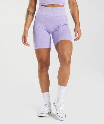 Gymshark Adapt Animal Seamless Cycling Ženske Kratke Hlače Ljubičaste | HR 3913QMA